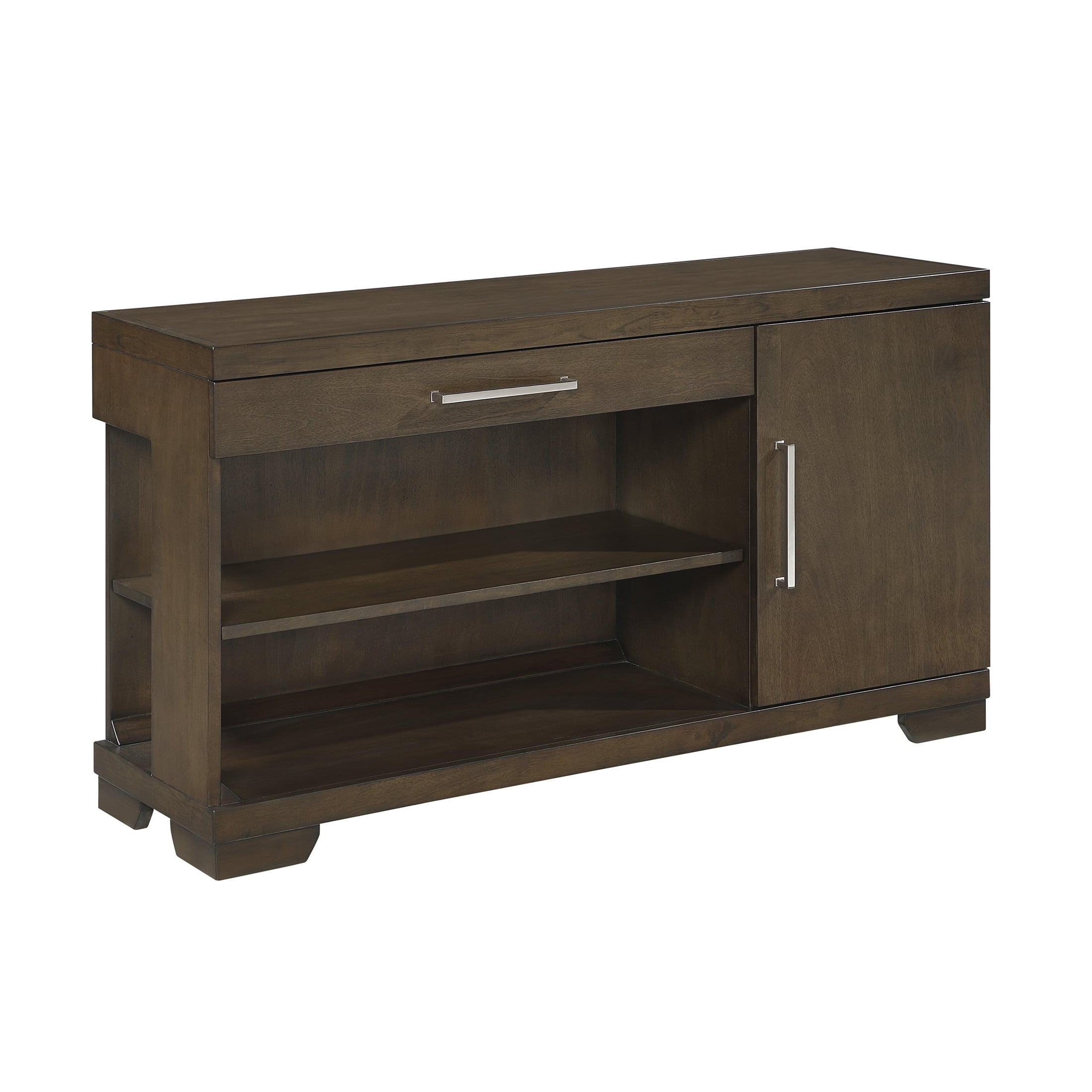 OakvillePark Alton Wood Sofa Table with 1 Drawer and Storage Cabinet, Espresso