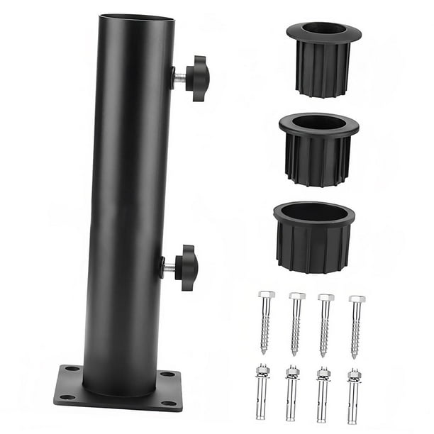 Base para sombrilla, soporte para sombrilla, compatible con postes de 6 cm, mástil de mármol para bandera. A través de