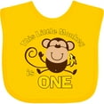 thumbnail image 3 of Inktastic Little Monkey 1st Birthday Boy Boys or Girls Baby Bib, 3 of 4