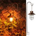 thumbnail image 4 of Lámpara de linterna solar Luz de disco Colgantes al aire libre Impermeable Vintage Metal, 4 of 7