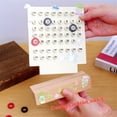 thumbnail image 5 of Fashion Perpetual Calendar DIY Ring Reusable Handmade Date Record Desk Calendar for Office Supplies Home Shops Decoration Accessories (white,Send a random sticker), 5 of 5