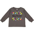 thumbnail image 3 of Inktastic Big Sister - Bright Flowers Girls Long Sleeve Toddler T-Shirt, 3 of 5