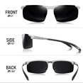 thumbnail image 4 of Gafas de sol BIRCEN polarizadas de fibra de carbono para hombres UV400, 4 of 7