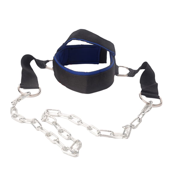 Toystoory Arnés para cabeza y cuello de aplicación amplia, suave y cómodo, cinturón deportivo para levantamiento de pesas Ropa Deportiva, Zapatos azul