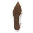 thumbnail image 4 of ADRIENNE VITTADINI Womens White Padded Scalloped Forst Pointed Toe Slip On Leather Flats 8 M, 4 of 4