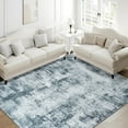 thumbnail image 5 of Wondo Modern Abstract Area Rugs 4x6, Washable Rugs for Living Room Soft Rugs for Bedroom, Blue, 5 of 8