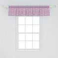 thumbnail image 2 of Ambesonne Geometric Window Valance, Repeating Diagonal Lines, 54" X 12", Blue Vermilion White, 2 of 3