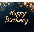 thumbnail image 3 of Golden Sparkle Birthday Banner Happy Birthday Festive Decoration Elegant Design for Birthday Party Indoor Celebration Event Decoration, 3 of 7