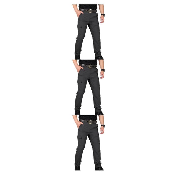 Pantalones cargo Minnieouse multibolsillos hombre verano secado rápido impermeable XXL