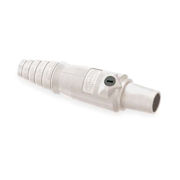 Hubbell Wiring Device-Kellems Connector,Double Set Screw,Wht,Female HBL400FW