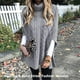 thumbnail image 2 of Suéter chal cómodo a prueba de viento Qarigey Tippet tejido ocio Casual bufanda elegante Otoño Invierno calle suelta Accesorios de disfraces Gris XXXL, 2 of 6