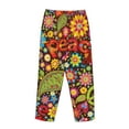 thumbnail image 5 of Junzan Hippie Peace Love Women'S Pajama Pants Drawstring Comfy Sleep Bottoms With Pockets, 5 of 9