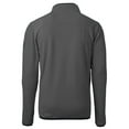 thumbnail image 3 of Men's Cutter & Buck Gray Missouri Tigers Cascade Eco Sherpa Fleece Quarter-Zip Pullover Jacket, 3 of 3