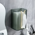 thumbnail image 6 of Wovilon Tissue Box Wall Mounted Tissue Holder Toilet Paper Storage Box Hanging Tissue Box Shelf Storage Dispenser Suitable For Bathroom Kitchen Toilet Bedroom, 6 of 7