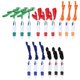 thumbnail image 2 of 15 Pcs Retractable Pens on Lanyard Neck Pens in a Rope Shuttle Pen 4 Color Ink Ballpoint Pen with Ch, 2 of 5
