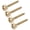 Gold, variant on Rupoun 4 Sets Guitar Neck Joint Bushing Metal Ferrule Bolt with Screw Accessory for Electric Bass Silver Replacement Parts