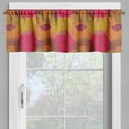 thumbnail image 2 of Ambesonne Vibrant Valance Pack of 2, Intertwined Flowers Leaves, 54"X12", Sky Blue Grey, 2 of 5