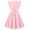 Misty Rose, variant on Arshiner Girls Spring Summer Dresses Flutter Sleeve A-line with Belted Pockets Casual Party Dress