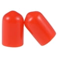 thumbnail image 2 of Uxcell 0.31'' Screw Thread Protectors End Cap Vinyl Rubber Red 50pcs, 2 of 6
