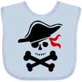 thumbnail image 3 of Inktastic Pirate Skull and Cross Bones Boys or Girls Baby Bib, 3 of 4