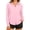 A_ Pink, variant on CYMMPU Women's UPF 50 Long Sleeve Sun Protection Shirt, Lapel Collar Button Down Lightweight Outdoor Cover Up Gray XXXL