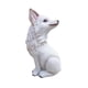 thumbnail image 5 of Figura de zorro de resina, figura de juguete de zorro, estatua decorativa, simulación de animal del bosque Mirando hacia atrás blanco, 5 of 9