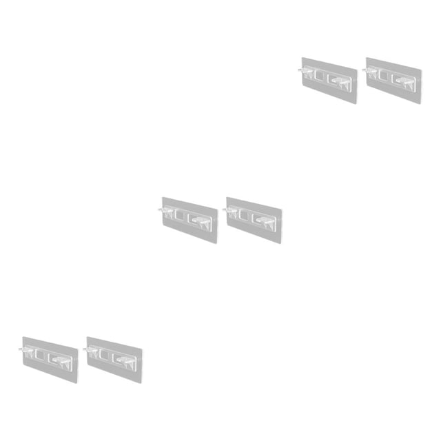 Monstrate Soportes para estantes Clavijas para estante extraíbles Soportes para armario Gabinete de pared Perchas adhesivas Clips Dormitorio Type1 NO1