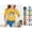 Yellow, variant on RTKFRFLM Kids Girls Trendy Short Sleeve T-Shirt Everyday Casual Crewneck Base Layer Knit Tee Top School Wear for Size 4-16