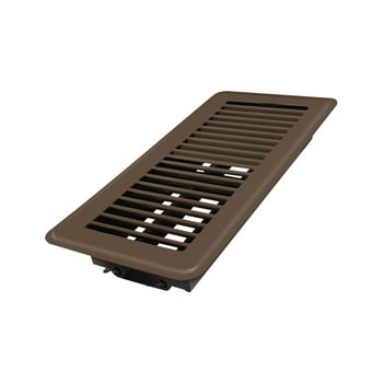 Deflecto® Floor Register, 4" x 10", Brown, RGFB104