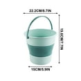 thumbnail image 3 of openpig Collapsible Plastic Bucket, Cleaning Bucket, Mop Bucket, Foldable Round Tub for House Cleaning, Space Saving Outdoor Waterpot for Garden or Camping, Portable Fishing Water Pail(4.6L), 3 of 5