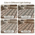 thumbnail image 7 of ODIKA 8'x10' Washable Area Rug Non-Shedding, Easy Care, Note Piano Guitar Treble Clef Disc Shape Motifs Keyboard Music Cd Refined for King Size Bedroom Under Bed, Master Suite, 7 of 7