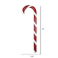 thumbnail image 2 of Vickerman M186860 Canne de Bonbon Rouge de 60 Po. & Ornement Pailleté Blanc, 2 of 2