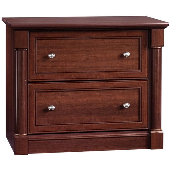 Kingfisher Lane Engineered Wood 2-Drawer Lateral File Cabinet in Cherry