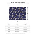 thumbnail image 5 of Rateoe Lilies Flowers Pattern Flannel Throw Blanket, Ultra-soft Blanket for Bed, Couch, Car, Hypoallergenic Anti-pilling blanket-80"x60"(Horizontal), 5 of 6
