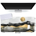 thumbnail image 5 of Desk Mat, Extended Gaming Mouse Pad (35.4x15.7 in), Large Non-Slip Rubber Base Mousepad with Stitched Edges, Waterproof Keyboard Mouse Mat Desk Pad for Work, Game, Office, Home - Sunset, 5 of 7