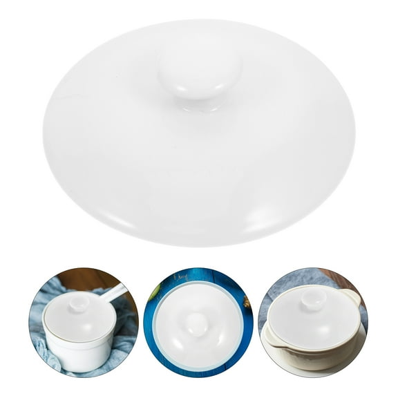 LEORX Heat Resistant Ceramic Stockpot Lid Replacement for Versatile Kitchen Use