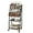 Brown, variant on 3 Tier Rolling Cart - Metal Utility Cart with Storage Drawer and Wheels, Versatile Art & Craft Organizer for Home, Office, or Studio - Ideal for Storing Brushes, Paints, and Supplies(White)