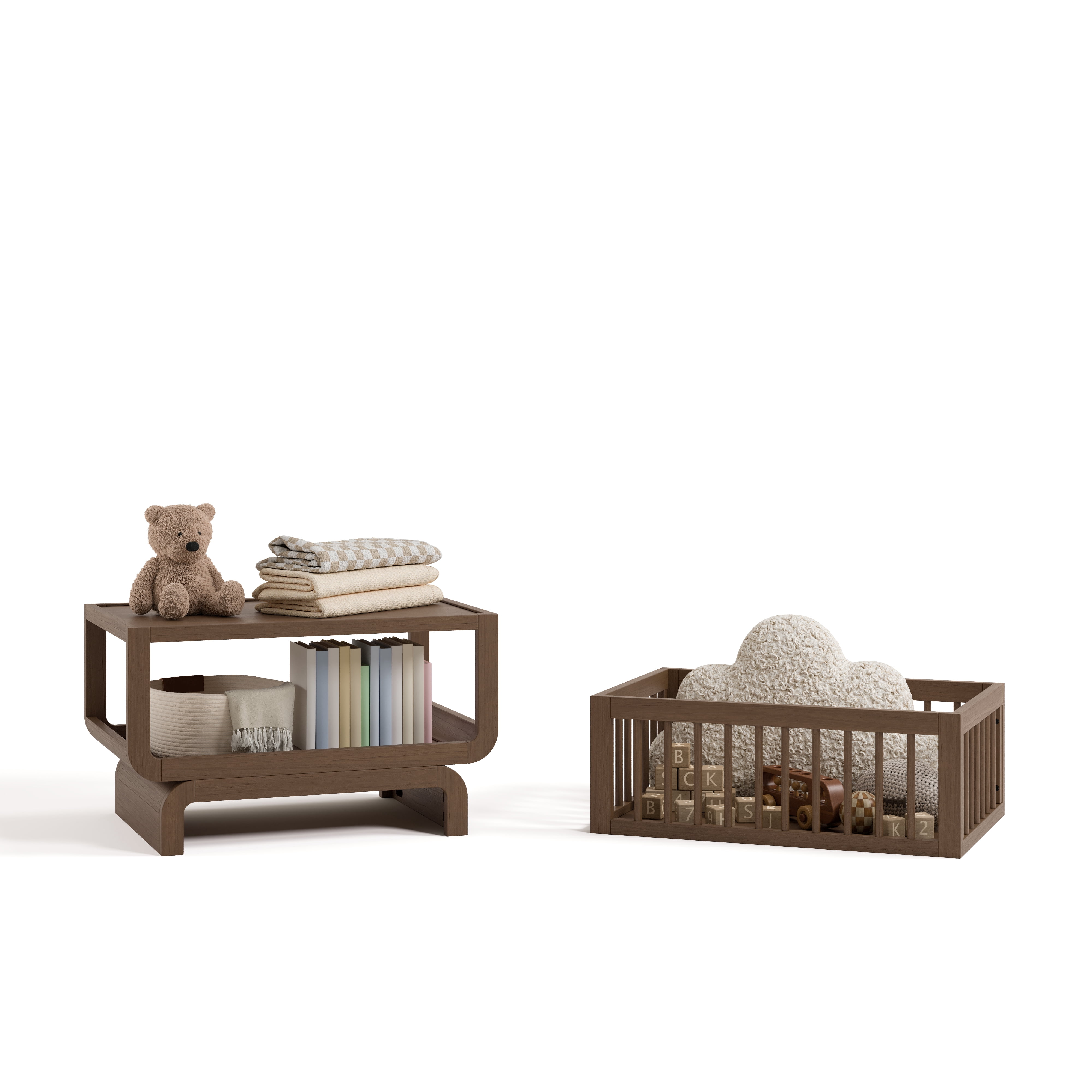 Art of Nursery by Storkcraft Santorini Deluxe Convertible Baby Bassinet, Hazelnut