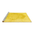 thumbnail image 2 of Ahgly Company Machine Washable Indoor Square Persian Yellow Traditional Area Rugs, 5' Square, 2 of 4
