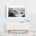 thumbnail image 2 of Tide's Embrace - San Diego California Photography Black and White Coast Waves Ocean Beach Coastal Nature White Framed Wall Art Print 5 x 7 inches, 2 of 3