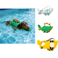 thumbnail image 5 of Dino Dog Life Jacket, Cute Dog Life Vest with High Buoyancy, Reflective Stripes, Adjustable Life Preserver with Rescue Handle for Small Medium Large Dogs XS, 5 of 6