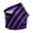 Purple, variant on 2.5" Wide Black and White Carnival Striped Wired Ribbon - 10 Yards (56109201)