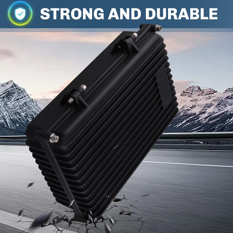 AP Bridge Amplifier Enclosure, Cast Aluminum Waterproof Box, Black, 260x167x68mm