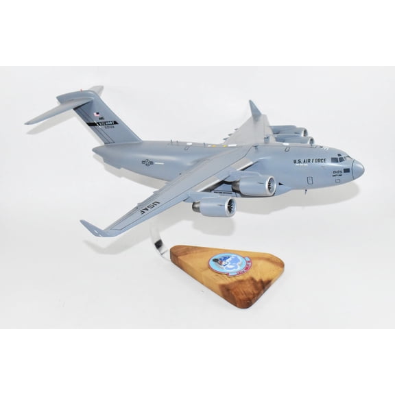 137th Airlift Squadron Hudson Haulers New York ANG C-17 Model, 1/116th Scale, Mahogany,  Cargo