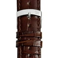 thumbnail image 3 of Morellato Extra (EC) Alligator Grain Calf Leather Watch Strap - Dark Brown - 30mm - Chrome-plated Stainless Steel Buckle - MORELLATO 1930 Collection, 3 of 10
