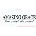 thumbnail image 3 of Amazing Grace How Sweet The Sound Vinyl Letters Room Décor Quotes Wall Stickers, 23x5, Black, 3 of 6