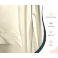 thumbnail image 3 of SGI Bedding 1000 TC Egyptian Cotton Bed Sheet Set - Alberta King Size Sheets 1000 Count Sheets Soft, Durable Sheets Cotton Sheets in 1000 TC 18" Inch Deep, Ivory, 3 of 8