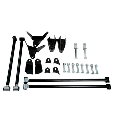 GELUOXI Rear Suspension Four Link Kit for Chevrolet Silverado GMC Sierra Pickup Van 1980-1989