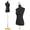 Black, variant on Champagne Gold Female Mannequin Body Torso, Plus Size Female Mannequin, Manikin Body Torso, with Gold Metal Stand, 63-84.26inch Adjustable Height, for Store, Boutique, Designer,Jewelry
