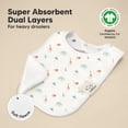 thumbnail image 4 of Baberos KeaBabies de algodón orgánico superabsorbentes, paquete de 8 unidades, 4 of 9